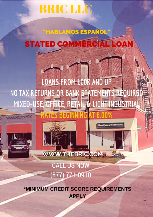 BRIC LLC STATED COMMERCIAL LOAN